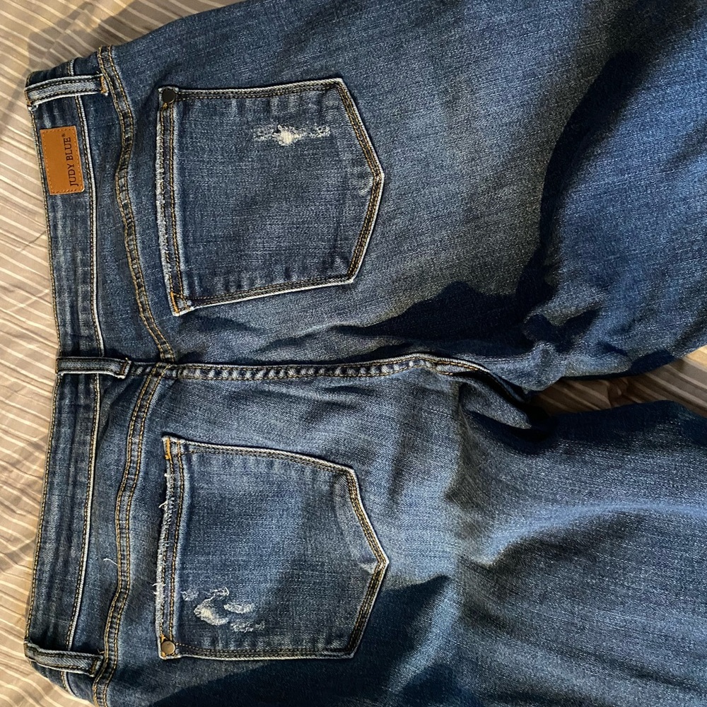 Distressed Blue Jean - Picture 3 of 5